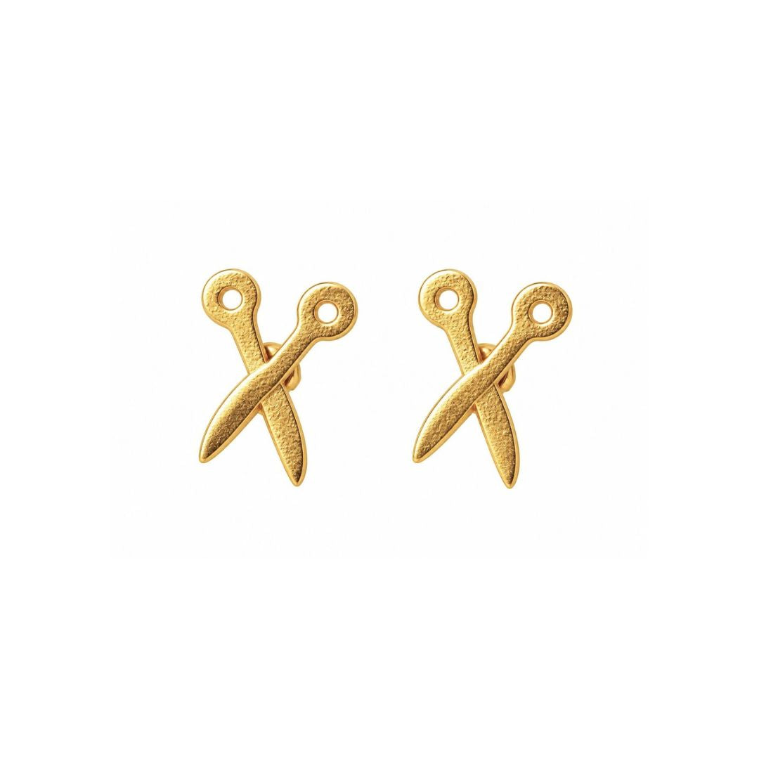 Stitch Studs - Scissor Earrings