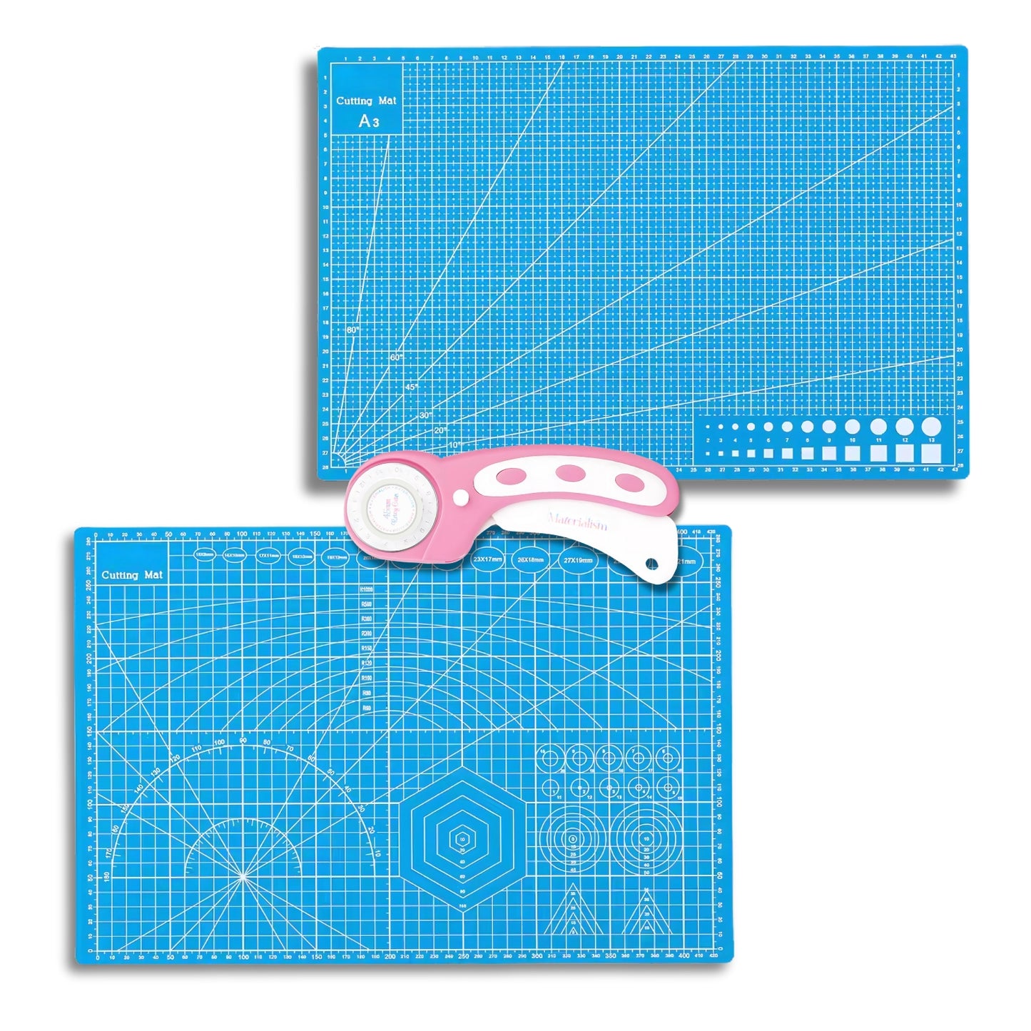Rotary Cutter + A3 Cutting Mat Bundle