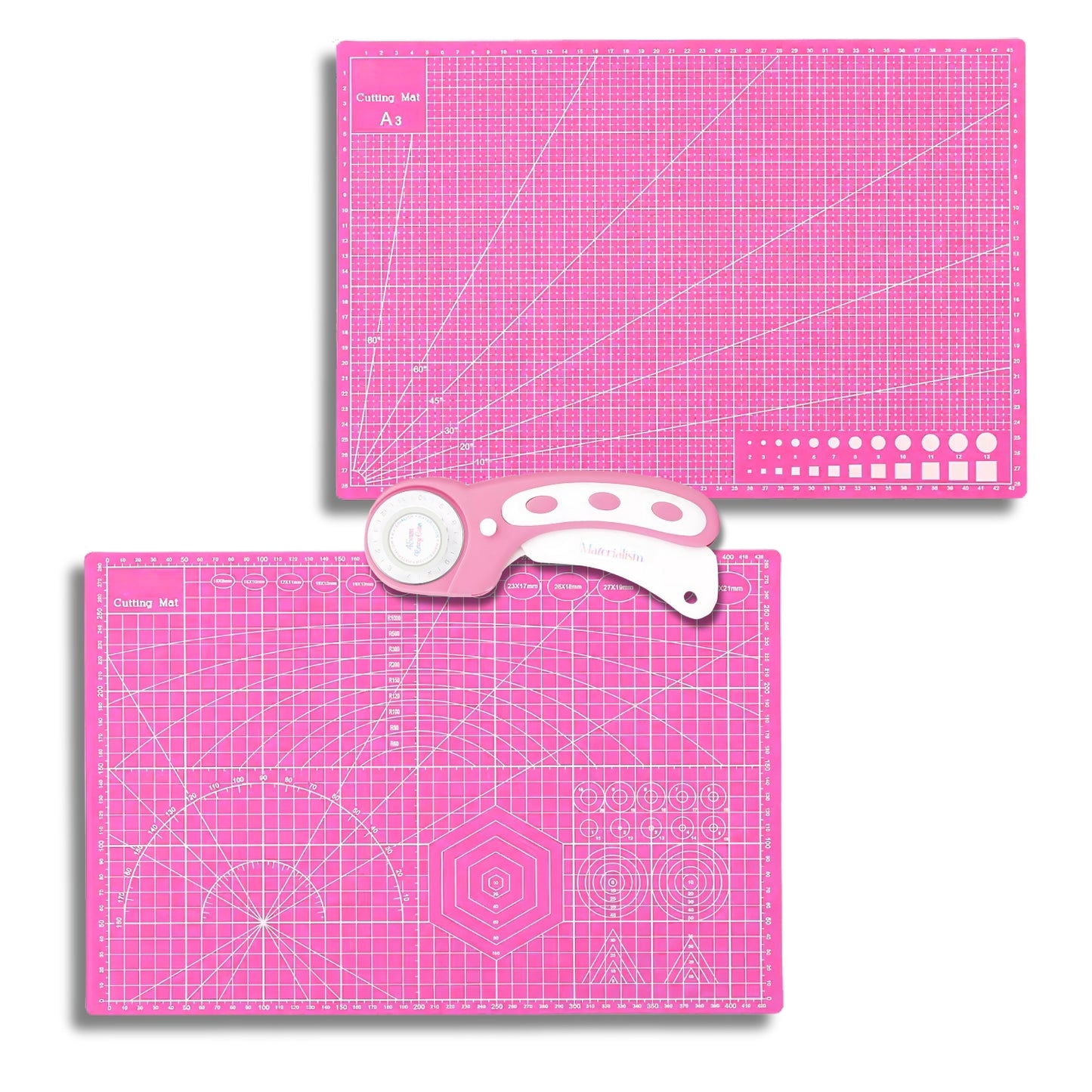 Rotary Cutter + A3 Cutting Mat Bundle