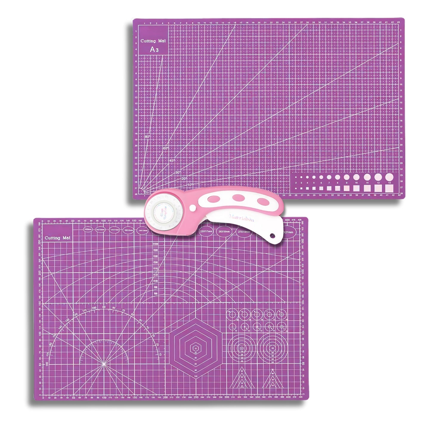 Rotary Cutter + A3 Cutting Mat Bundle