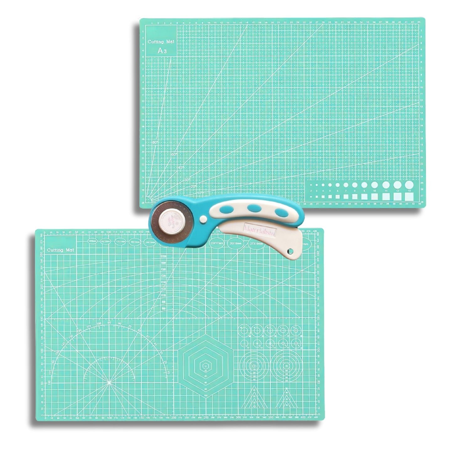 Rotary Cutter + A3 Cutting Mat Bundle