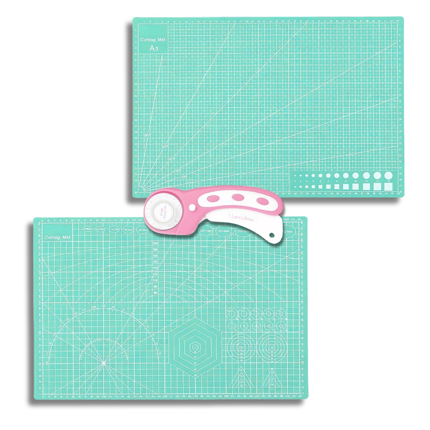Rotary Cutter + A3 Cutting Mat Bundle
