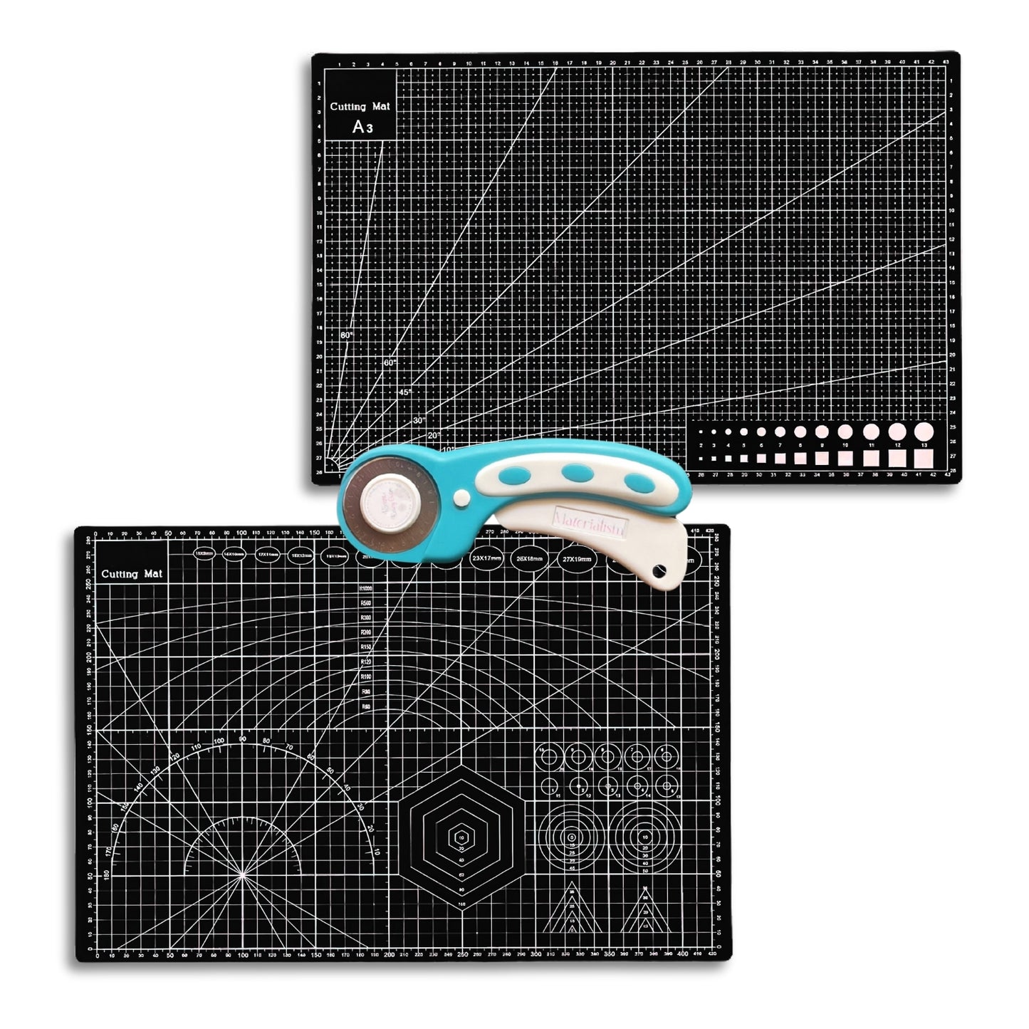 Rotary Cutter + A3 Cutting Mat Bundle
