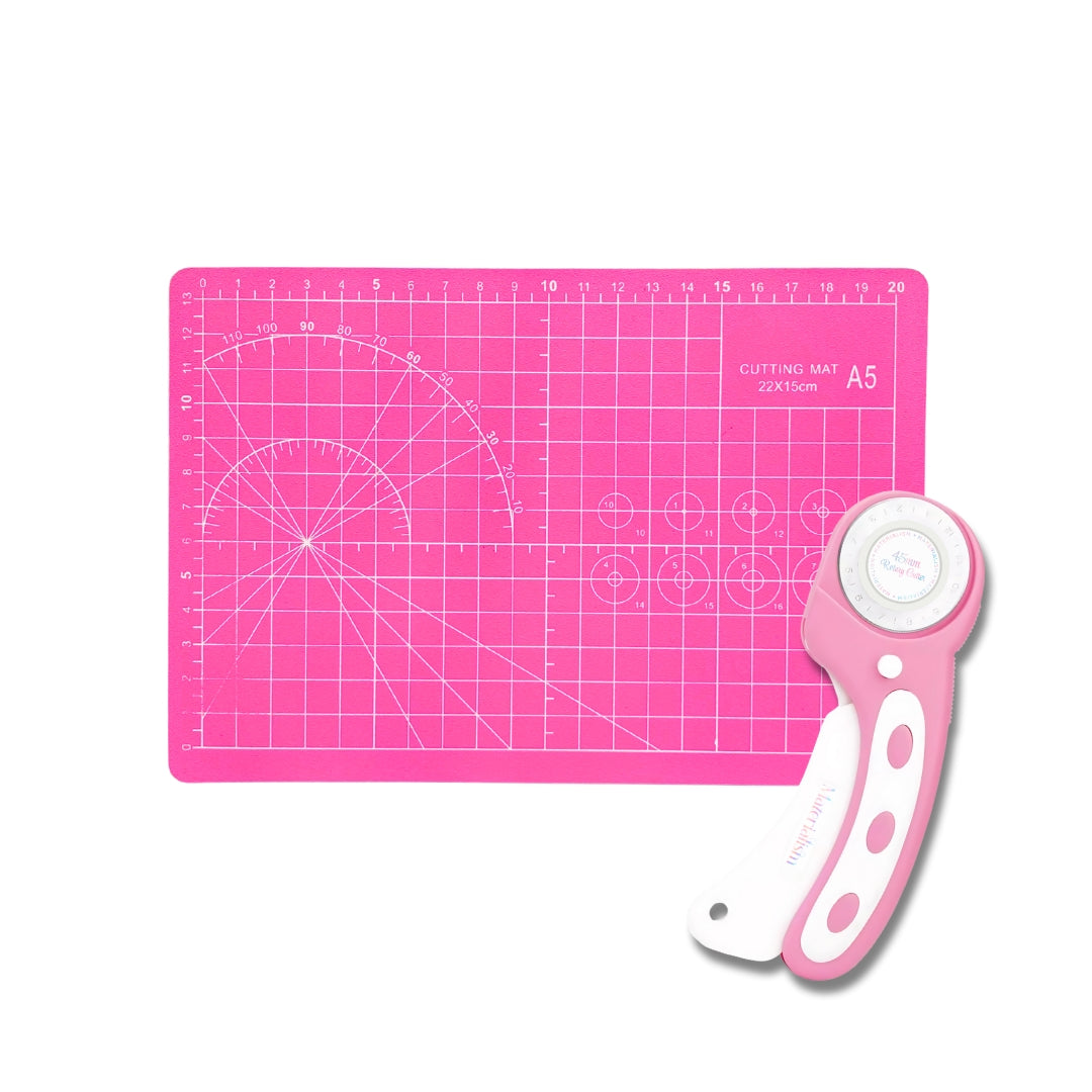 Rotary Cutter + A5 Cutting Mat Bundle