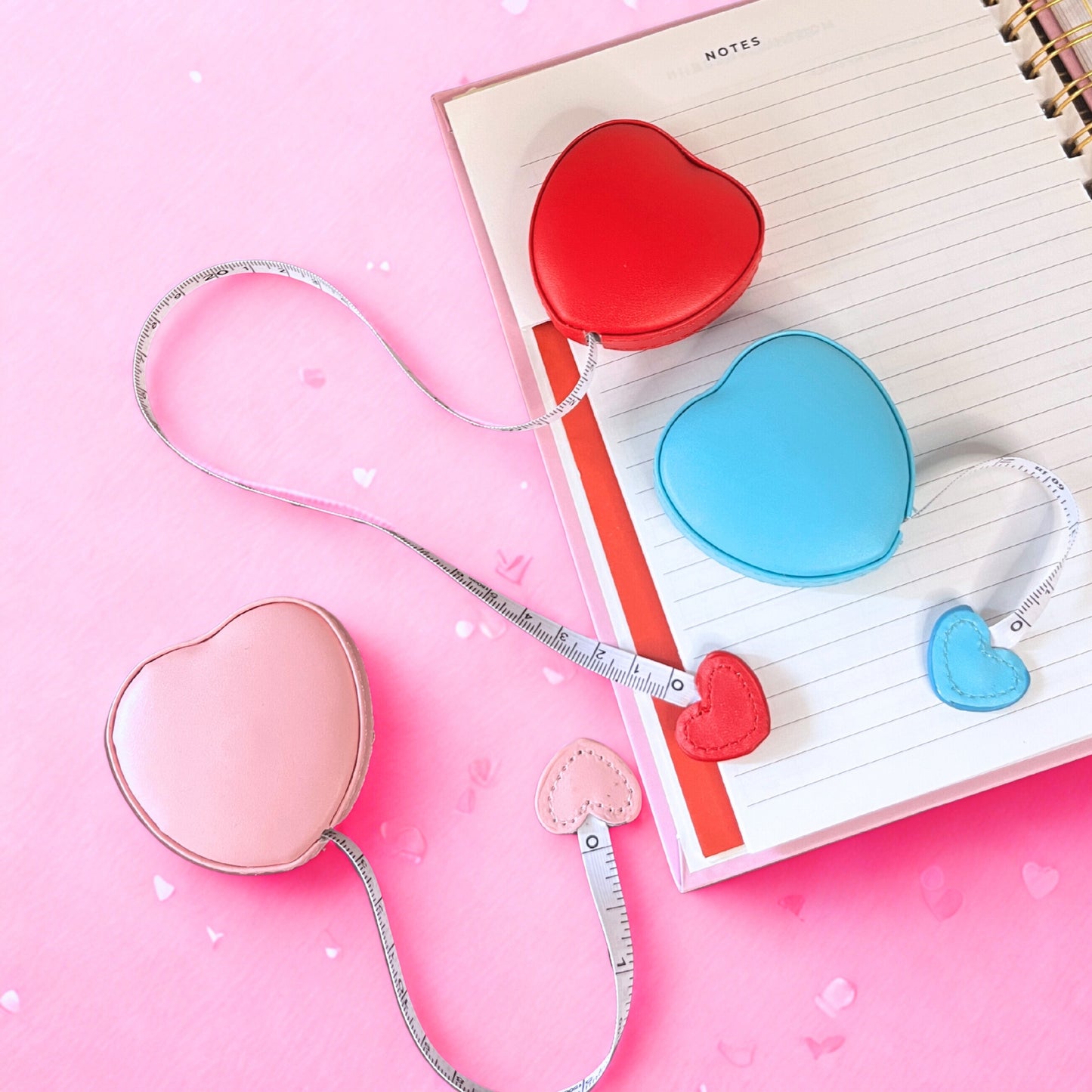 Leather Cased Heart Shaped Measuring Tape