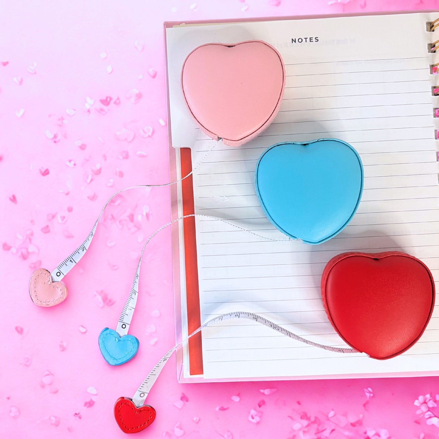 Leather Cased Heart Shaped Measuring Tape