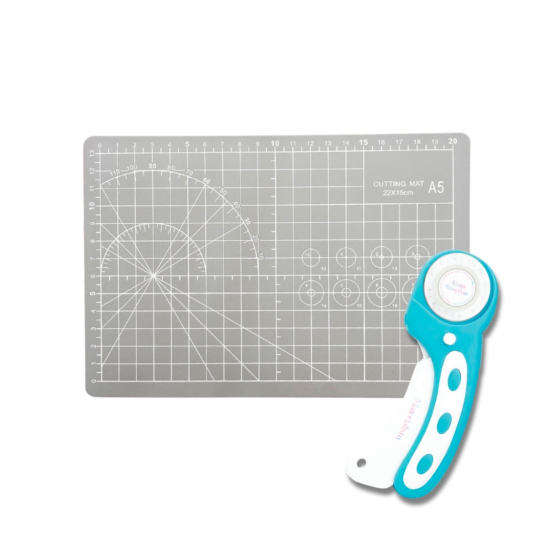 Rotary Cutter + A5 Cutting Mat Bundle