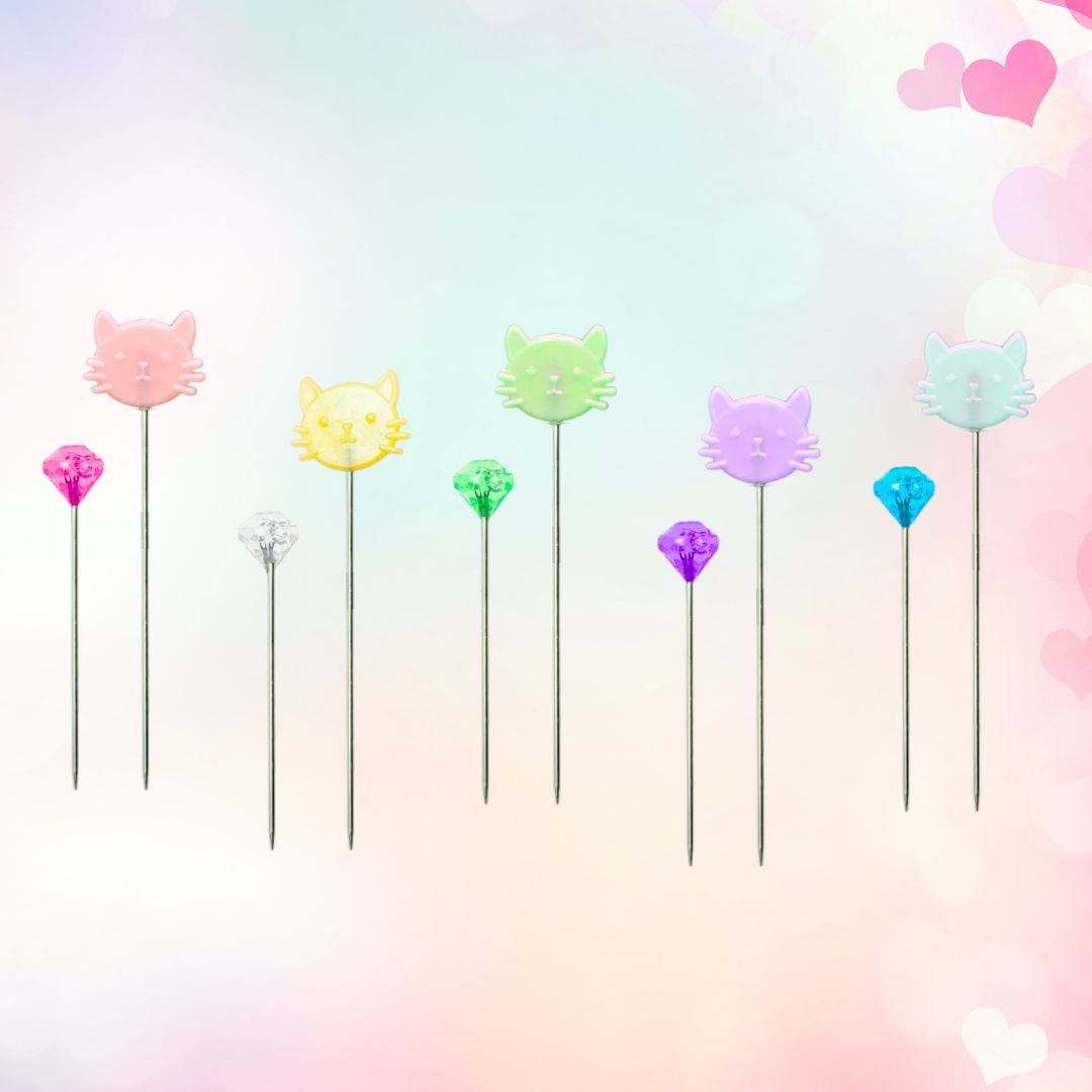 colourful pins for sewing and tailoring