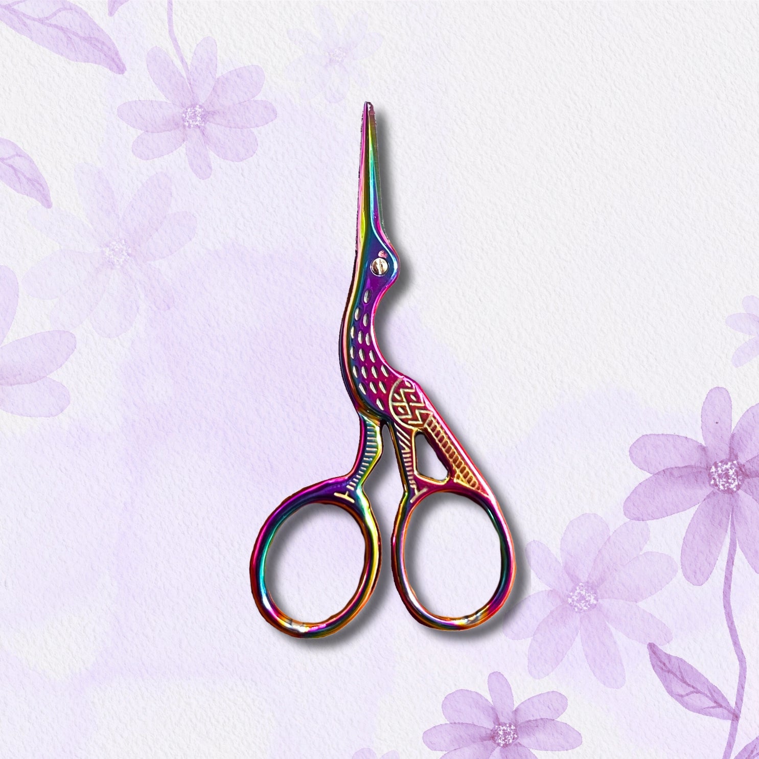 rainbow embroidery scissors
