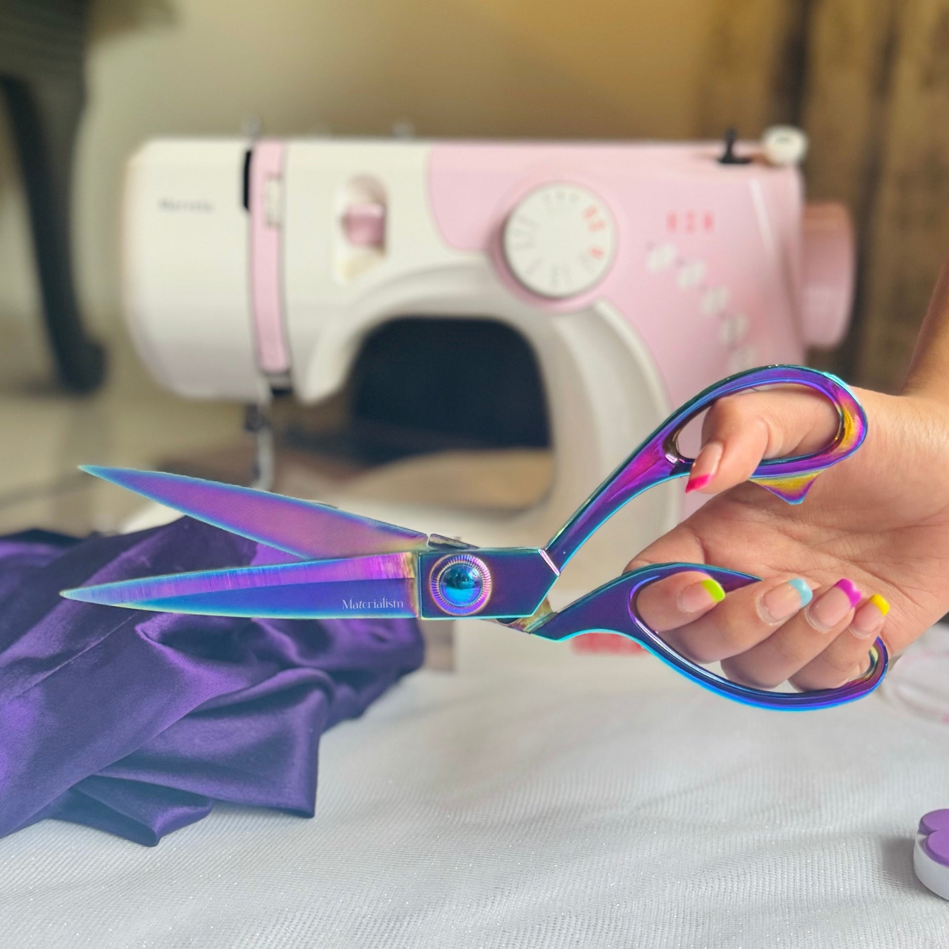 rainbow sewing scissors