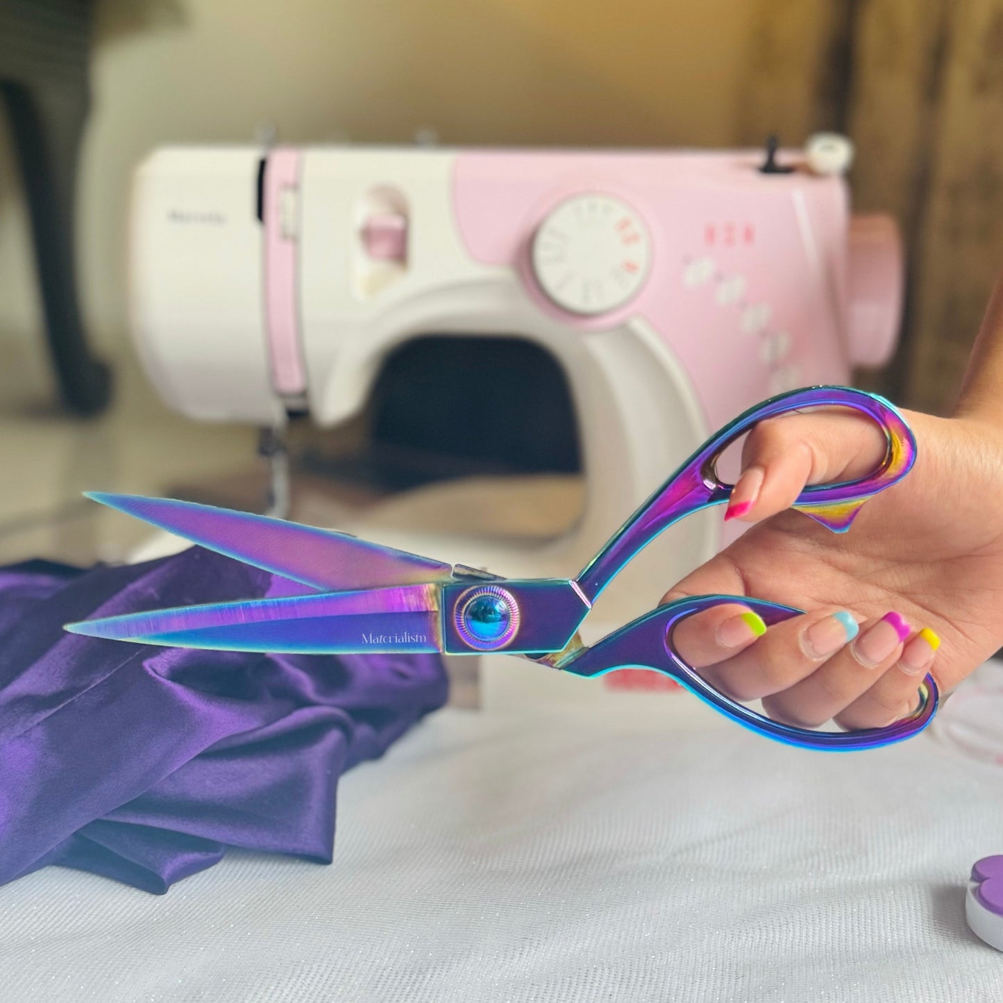 rainbow sewing scissors