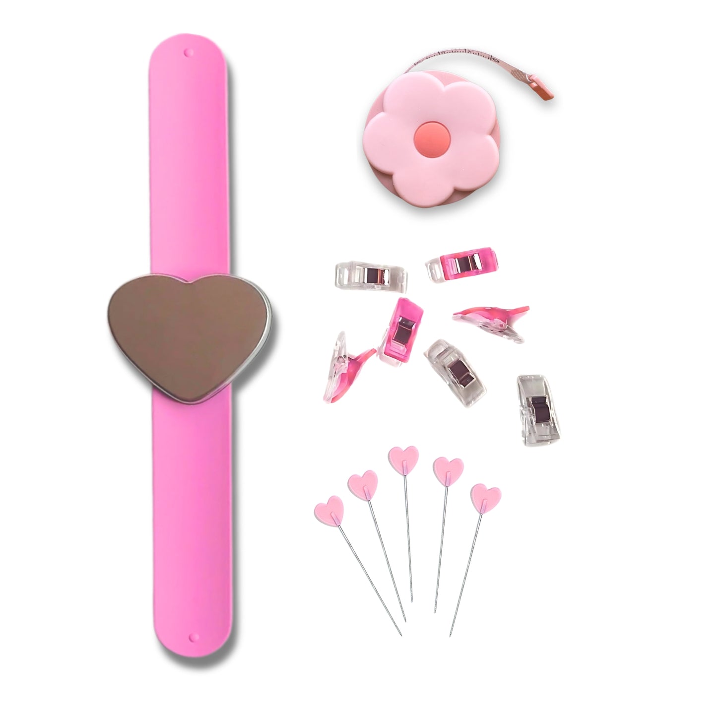 pink sewing basket