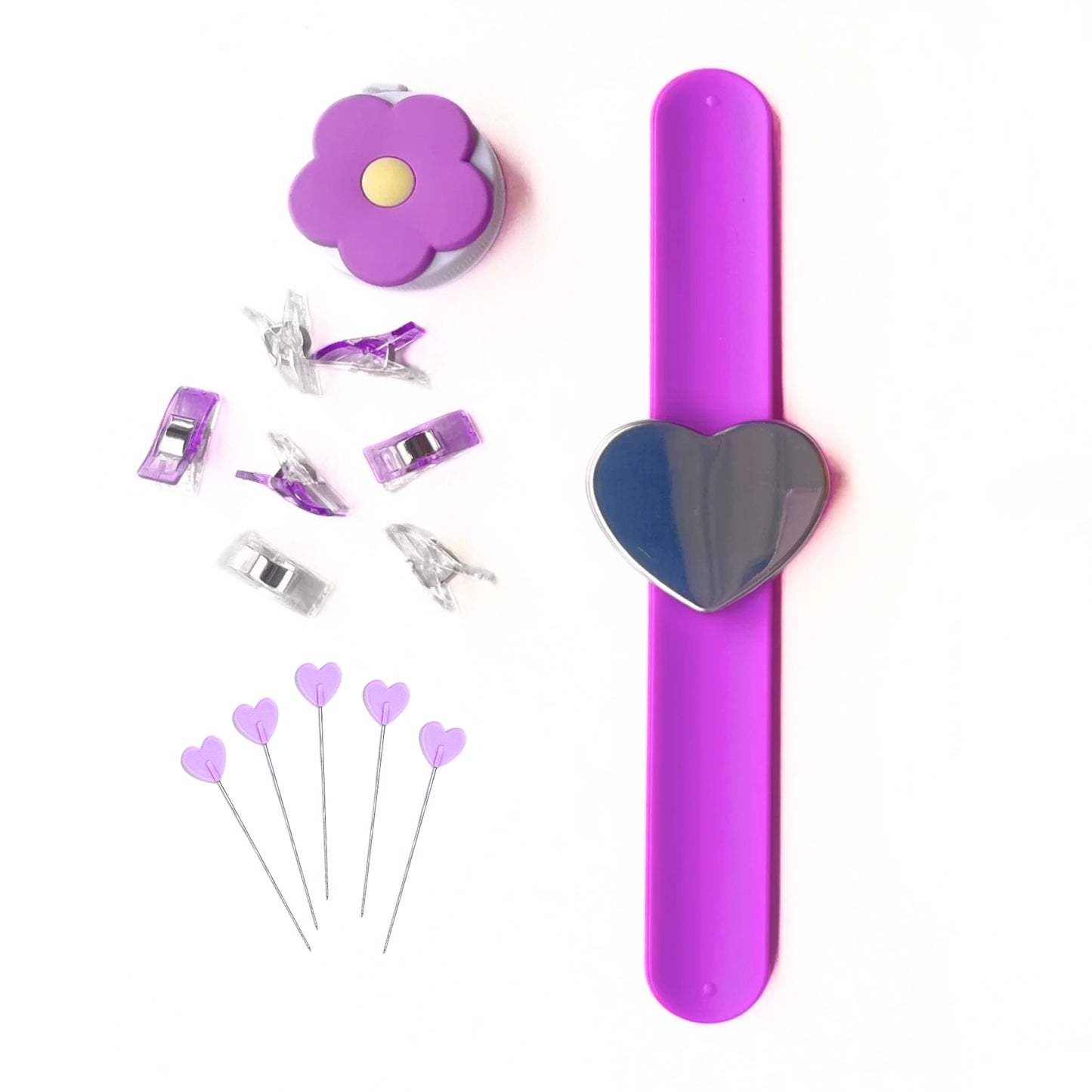 purple sewing tools