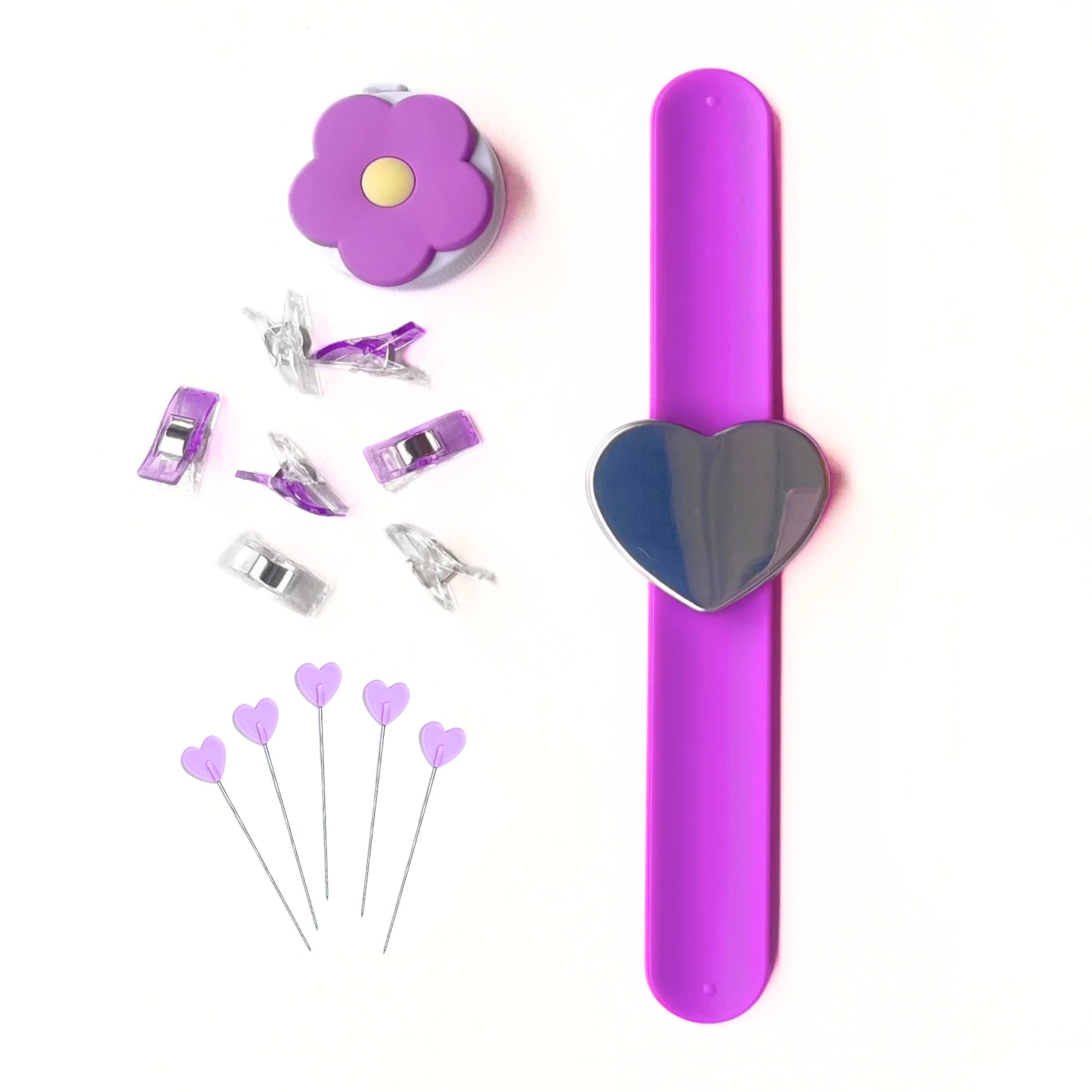 purple sewing tools