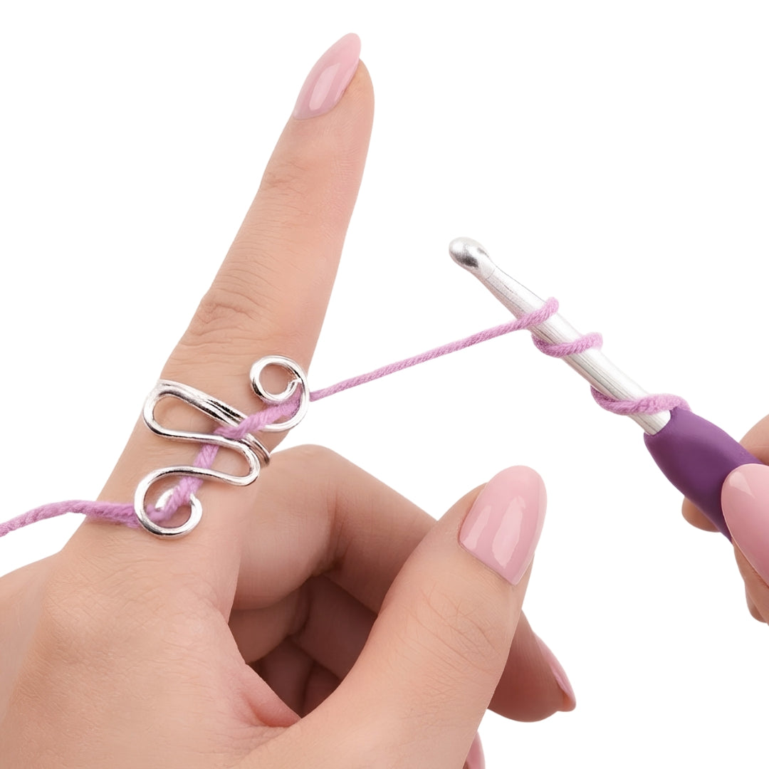 Squiggly Crochet Ring
