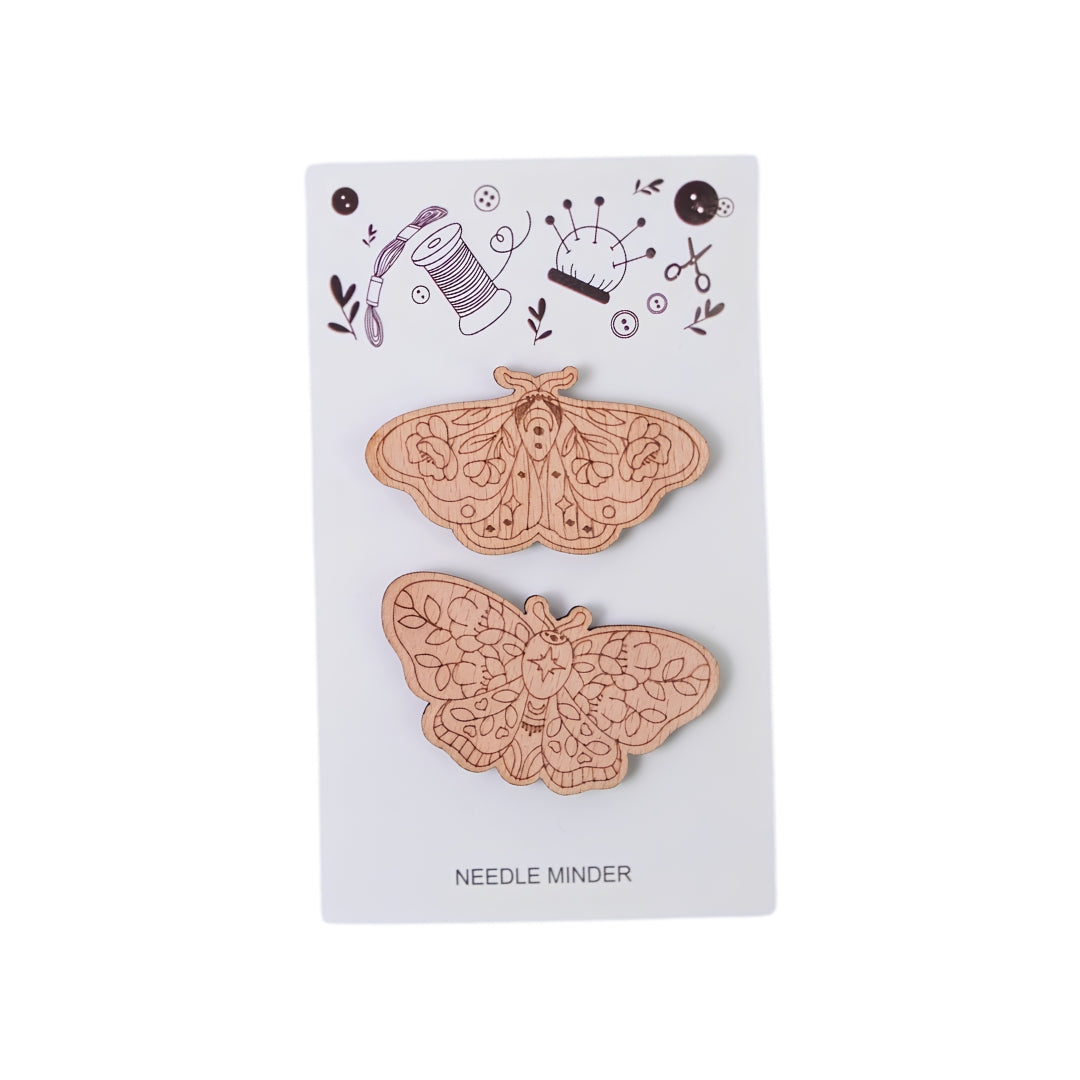 Butterfly Magnetic Wooden Needle Minders (Pack of 2)