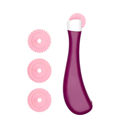 Berry-Toned Tracing Wheel with Two Extra Wheels