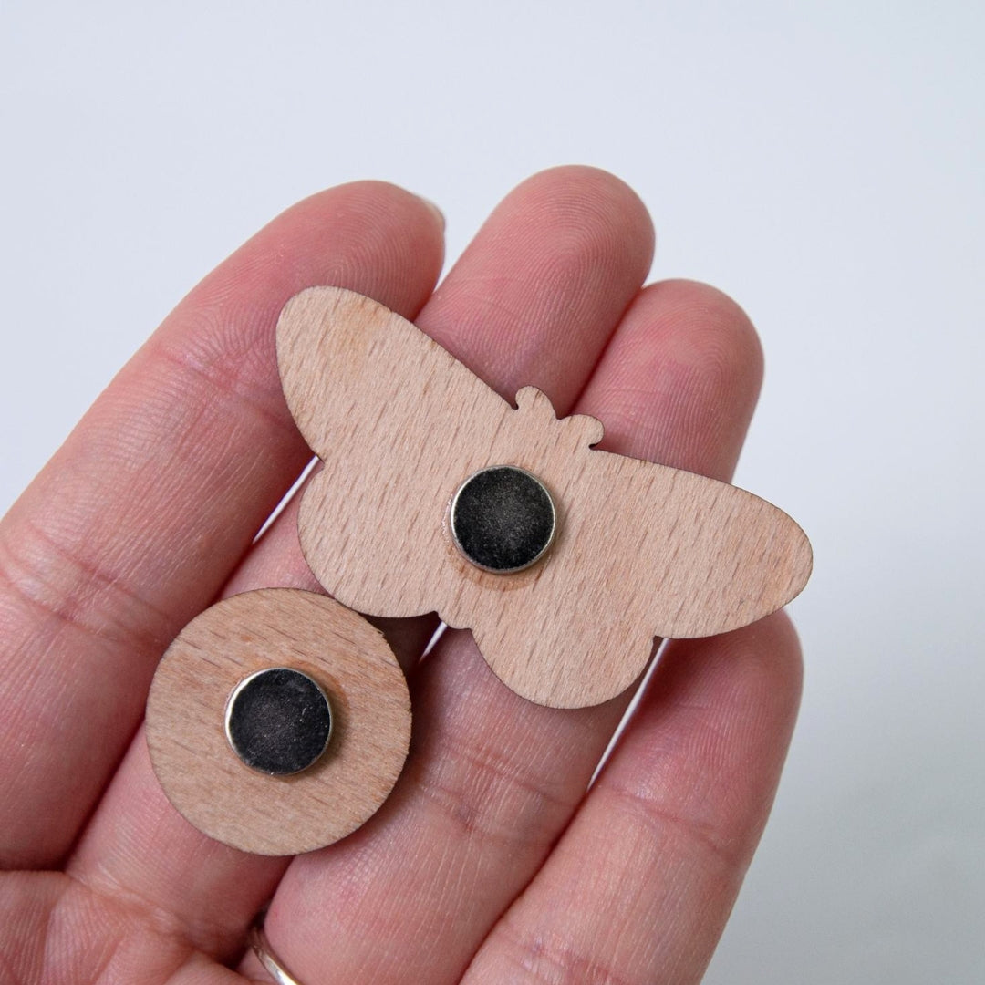 Butterfly Magnetic Wooden Needle Minders (Pack of 2)