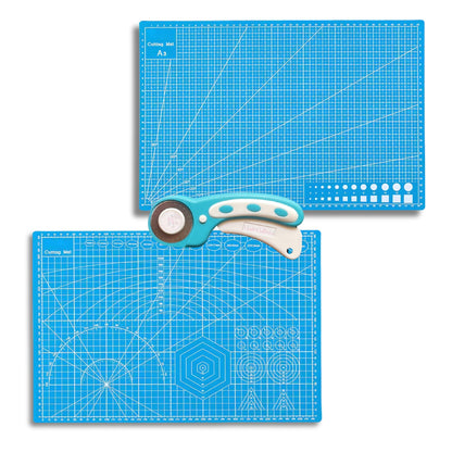 Rotary Cutter + A3 Cutting Mat Bundle