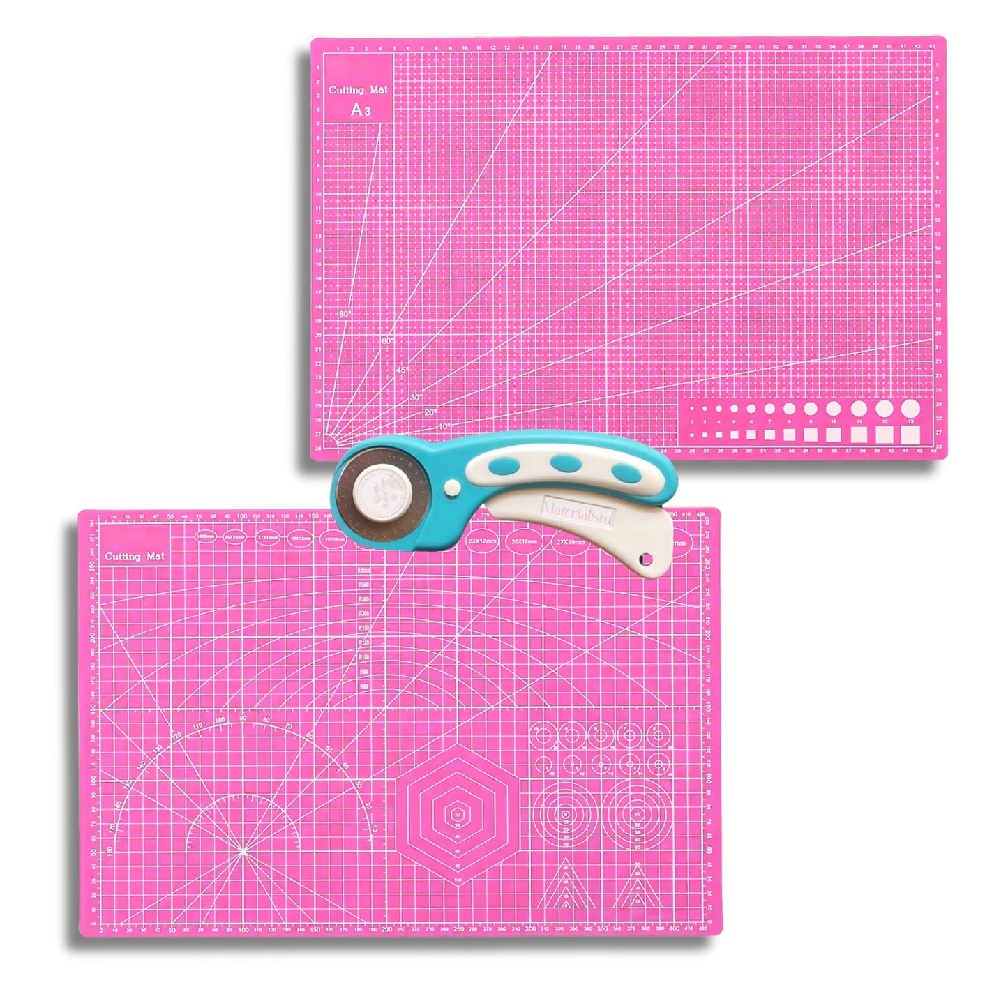 Rotary Cutter + A3 Cutting Mat Bundle
