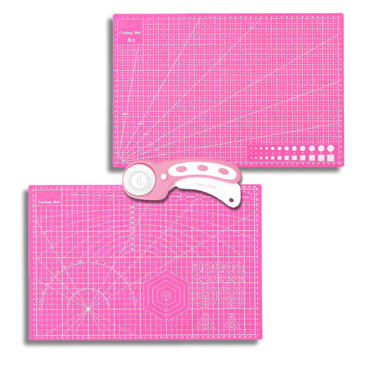 Rotary Cutter + A3 Cutting Mat Bundle