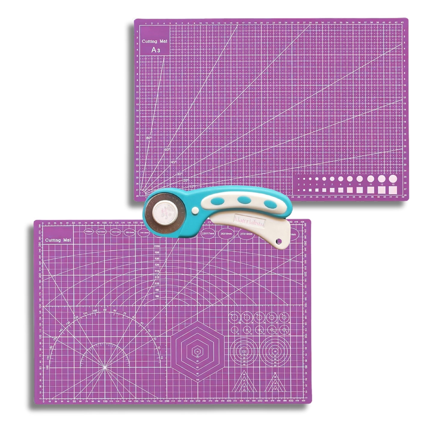 Rotary Cutter + A3 Cutting Mat Bundle
