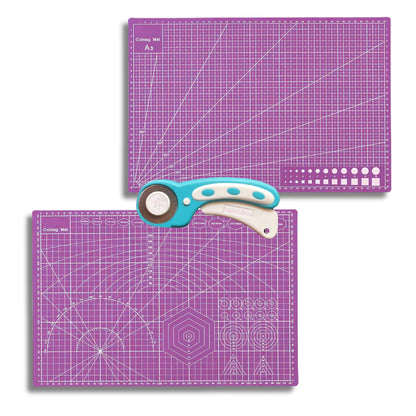 Rotary Cutter + A3 Cutting Mat Bundle