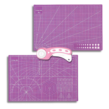 Rotary Cutter + A3 Cutting Mat Bundle