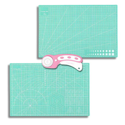 Rotary Cutter + A3 Cutting Mat Bundle