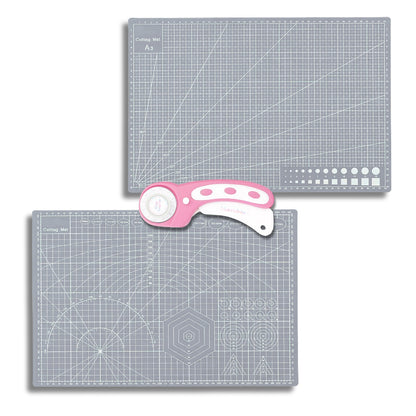 Rotary Cutter + A3 Cutting Mat Bundle