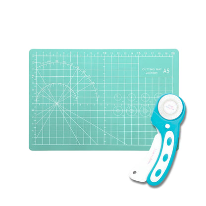 Rotary Cutter + A5 Cutting Mat Bundle