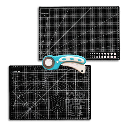 Rotary Cutter + A3 Cutting Mat Bundle