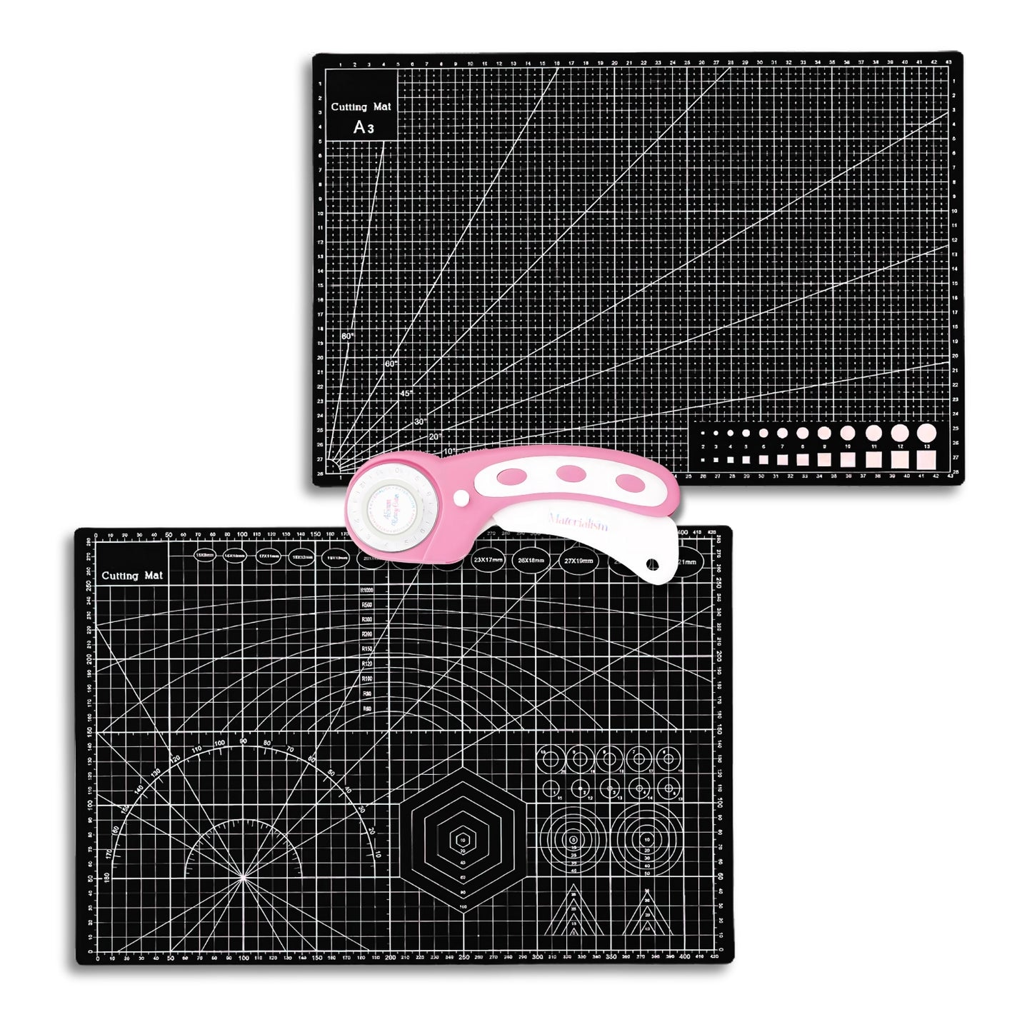 Rotary Cutter + A3 Cutting Mat Bundle
