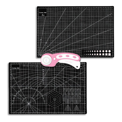 Rotary Cutter + A3 Cutting Mat Bundle