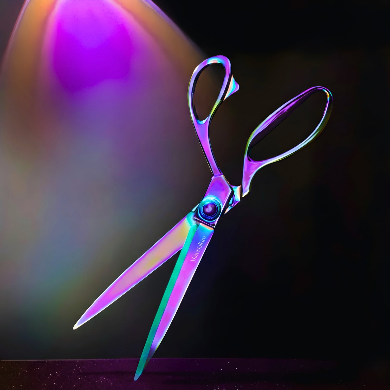 rainbow chrome holographic tailor scissors
