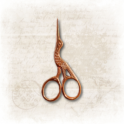 vintage sewing scissors rose gold