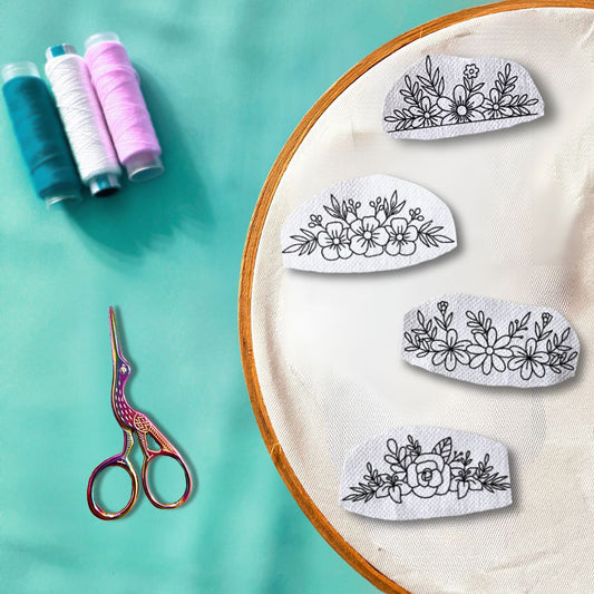 Border Embroidery Stick and Stitch Design
