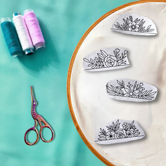 Border Embroidery Stick and Stitch Embroidery Design