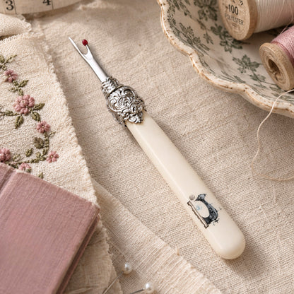 White Ornate Seam Ripper
