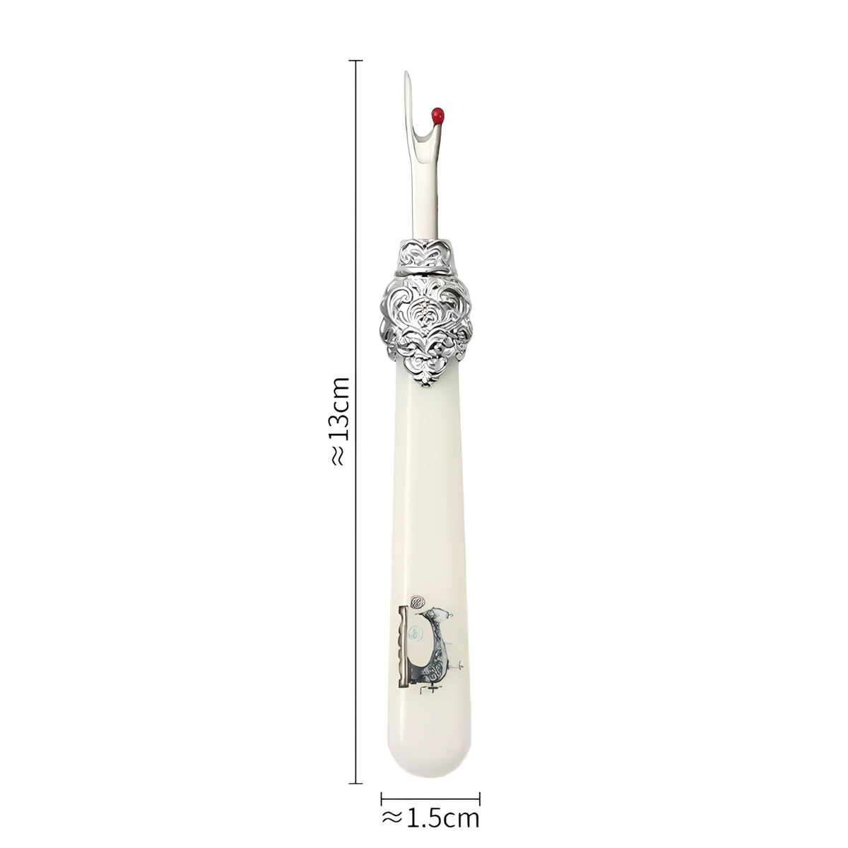 White Ornate Seam Ripper