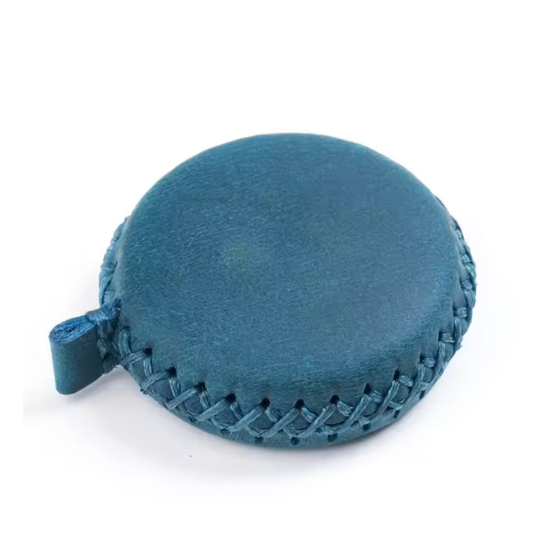 Mini Suede Measuring Tape (Blue)