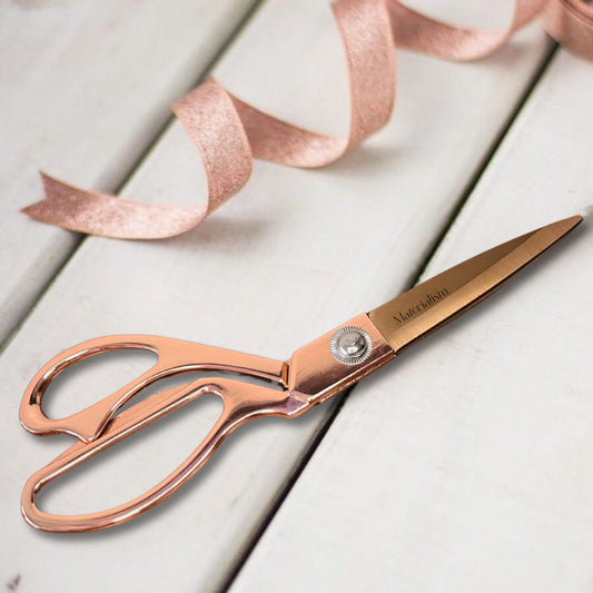 rose gold scissors for fabric cutting