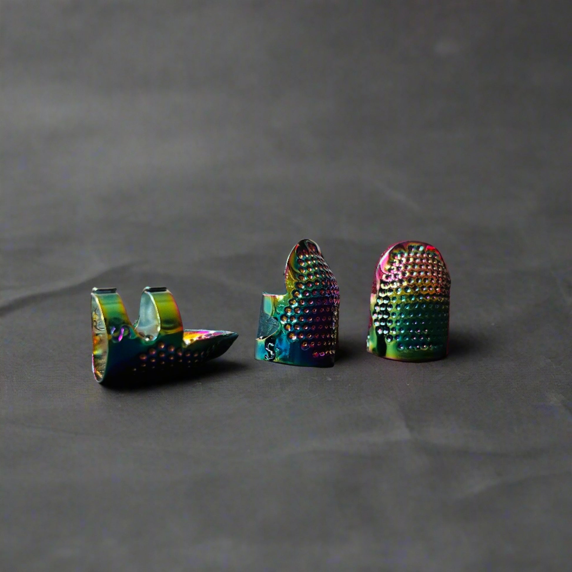 Sewing Thimble Finger Protector Rainbow chrome