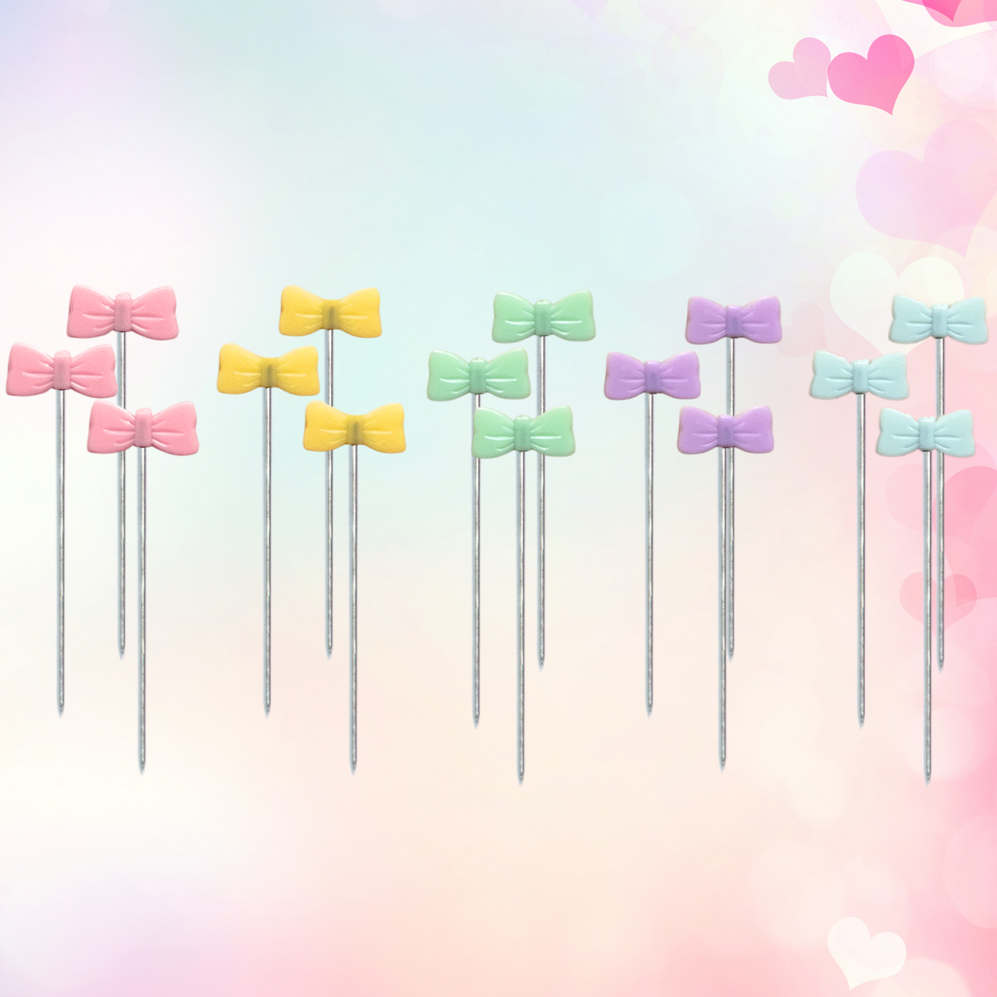 pastel sewing pins, cute sewing pins