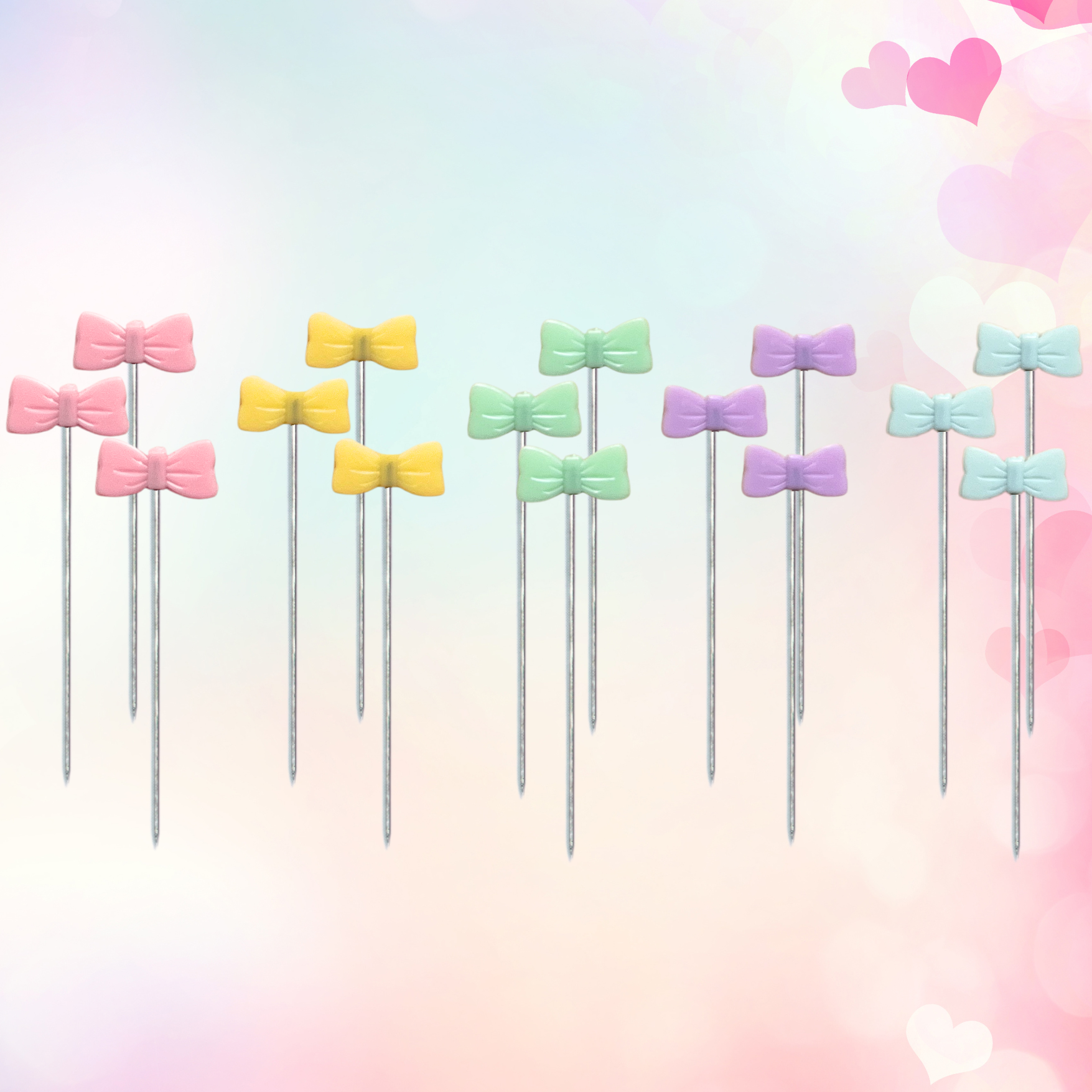 pastel sewing pins, cute sewing pins