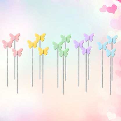 pastel butterfly pins
