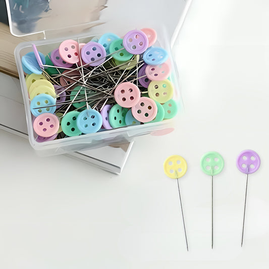 button shaped pins for stitching