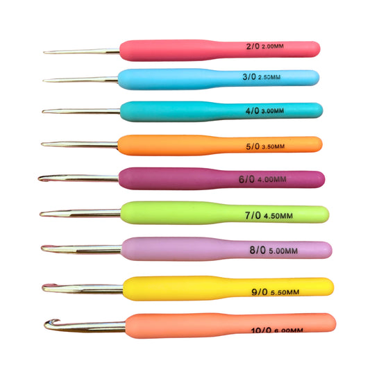 colourful crochet hook set 2mm-6mm