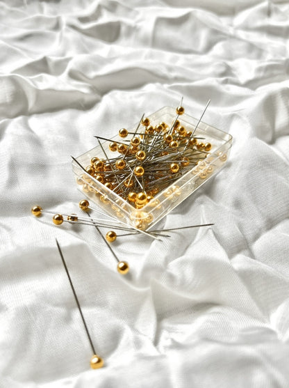 sewing pins gold