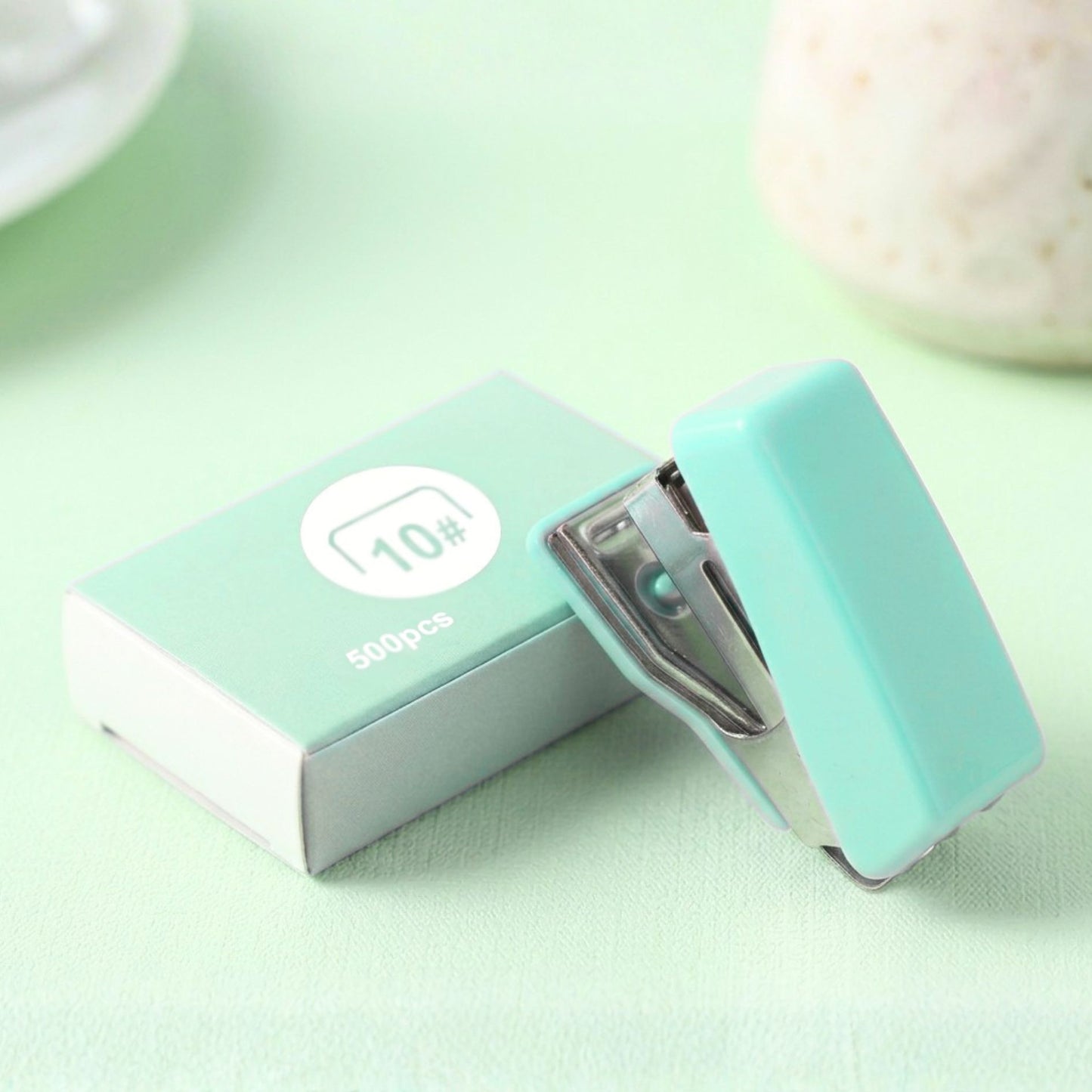 pastel stationery stapler